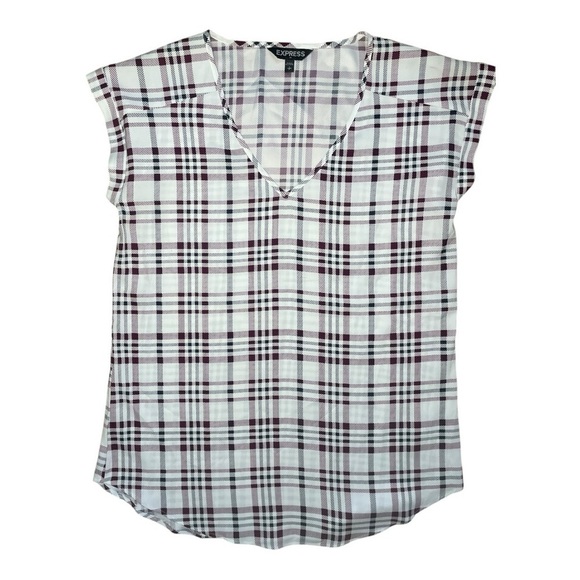 Express V-neck blouse Size:S and one crew neck size:xs - Picture 3 of 16